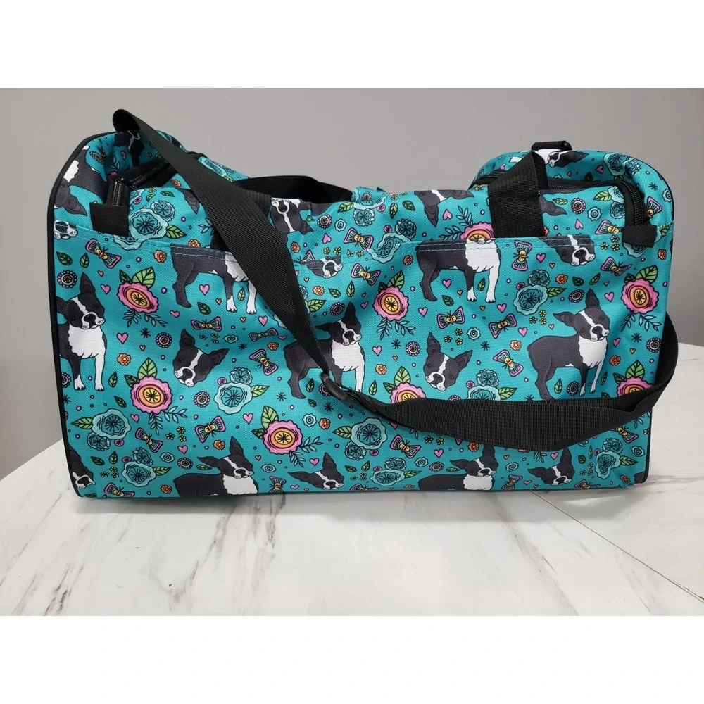 NEW Olympia USA Duffel Travel Gym Bag French Bulldog Frenchie Boston Terrier Dog
